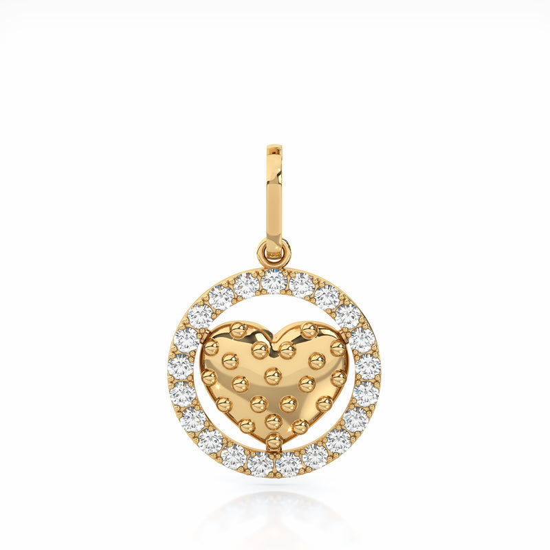 Heart of Gold Charm