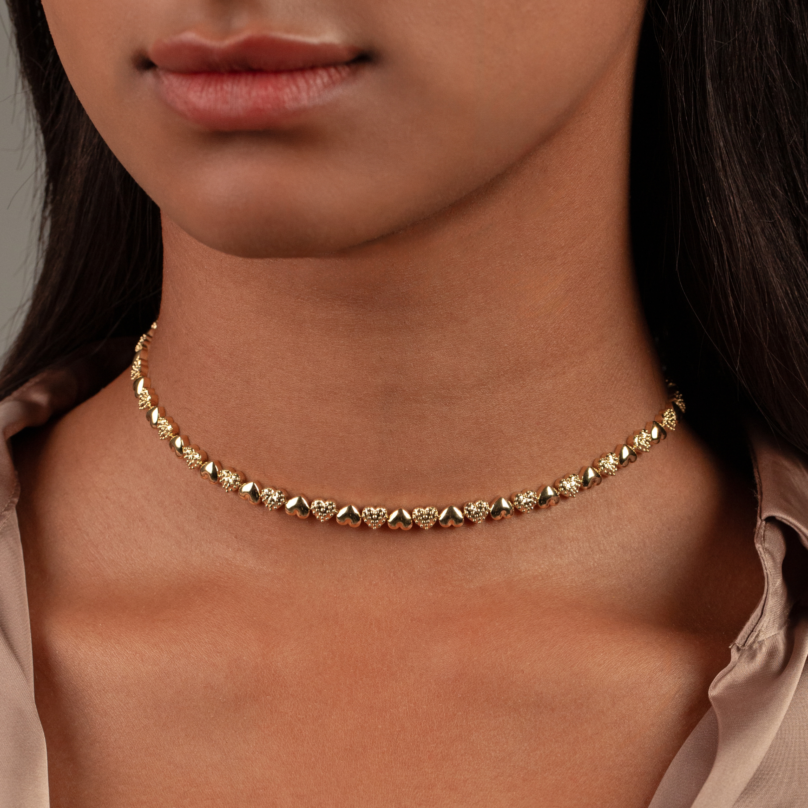 Mini Heart of Gold Choker