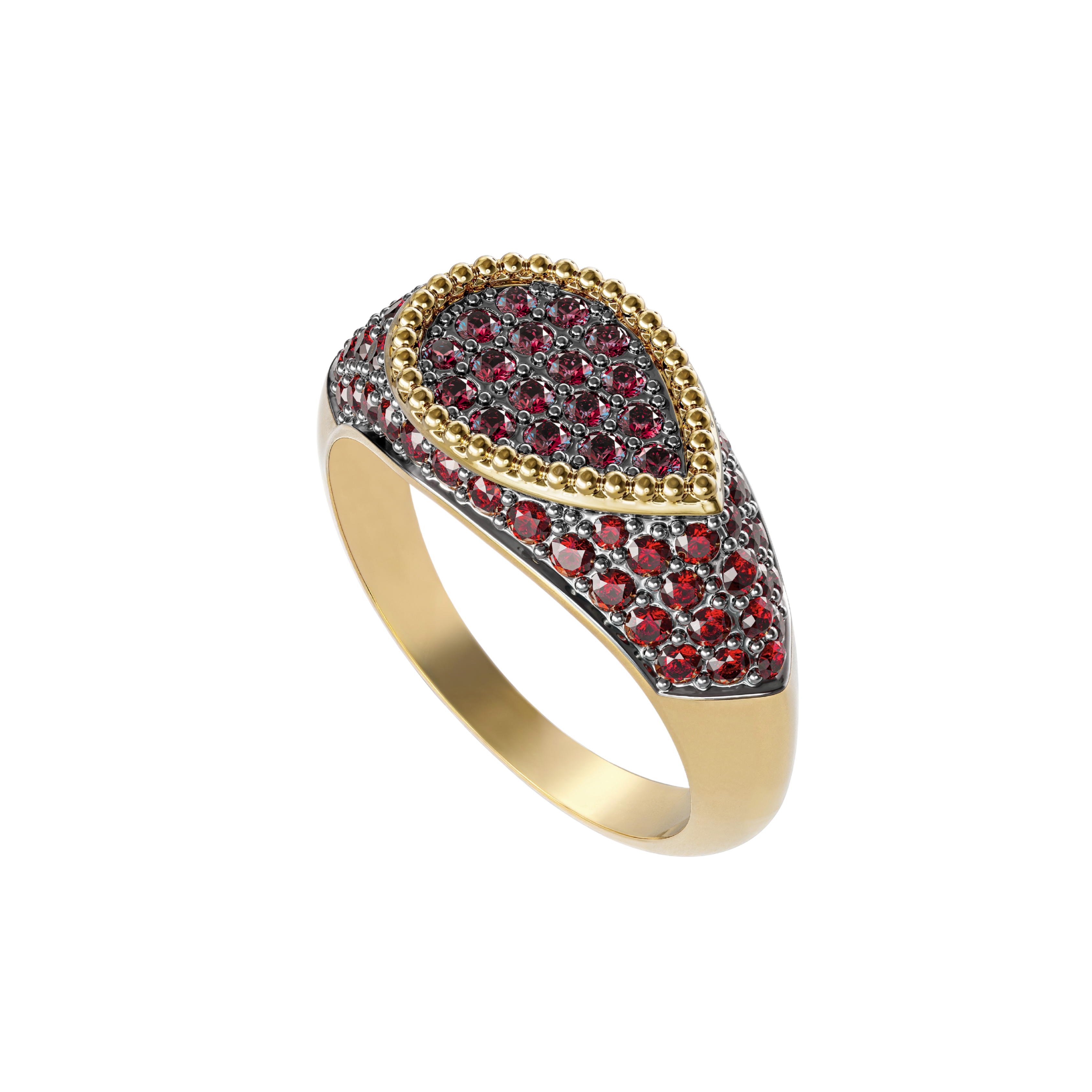 Ruby Petal Ring