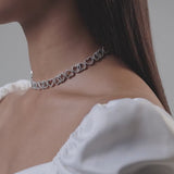 The Diamond Heart Duette Choker