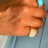 Mother of Pearl Heart Ring