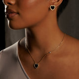 Onyx Heart Necklace
