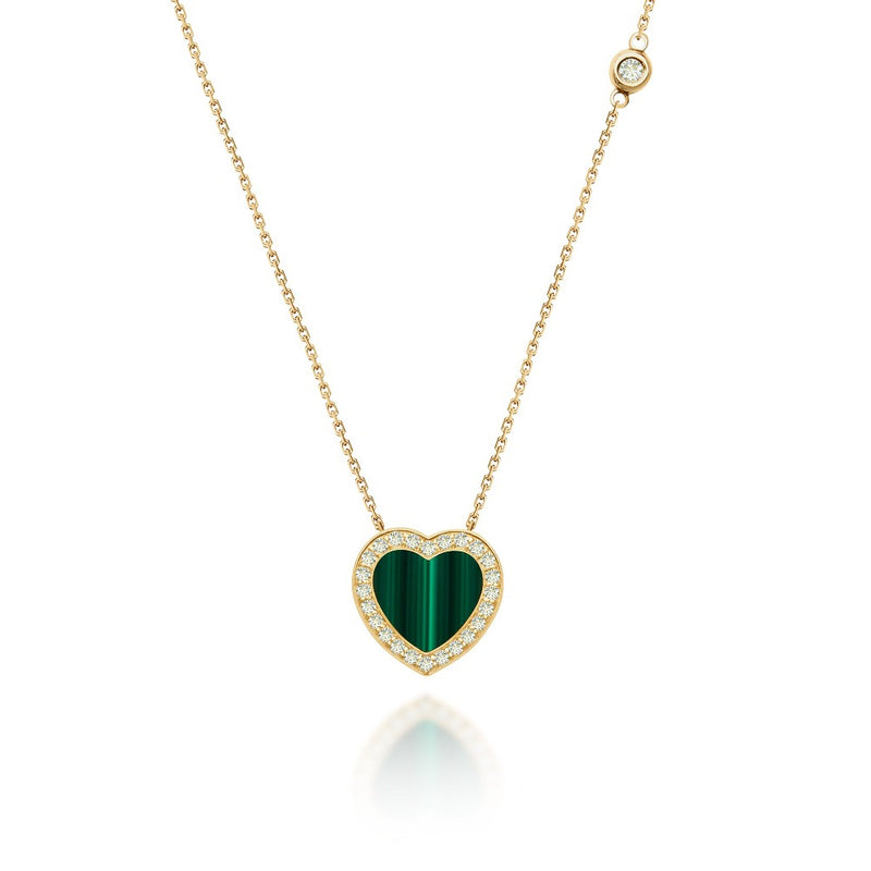 Engraved Cord Heart Necklace ⋆ Limited Edition ⋆ Tree of Opals